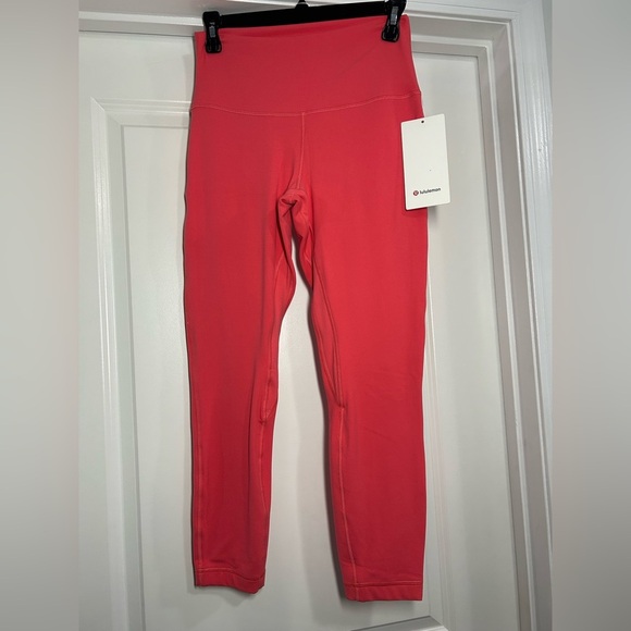 lululemon athletica Pants - Double Align HR 25" Size 8-Pale Raspberry NWT